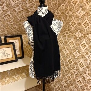 L.L. Bean Black Wool-Cashmere Blend